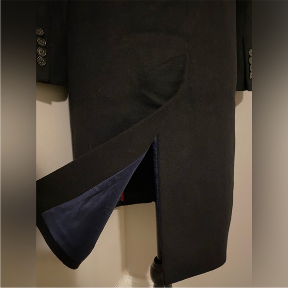 $398 J.Crew DOUBLE-BREASTED TOPCOAT IN
WOOL CASHMERE Black - Picture 8 of 14